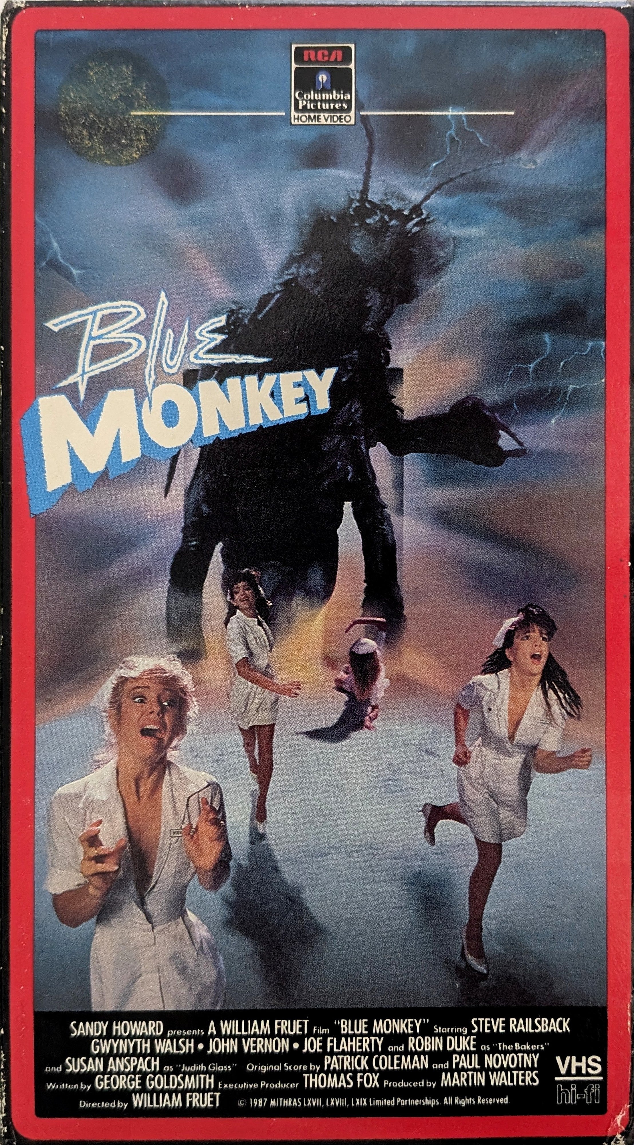Blue Monkey (1987) North American VHS