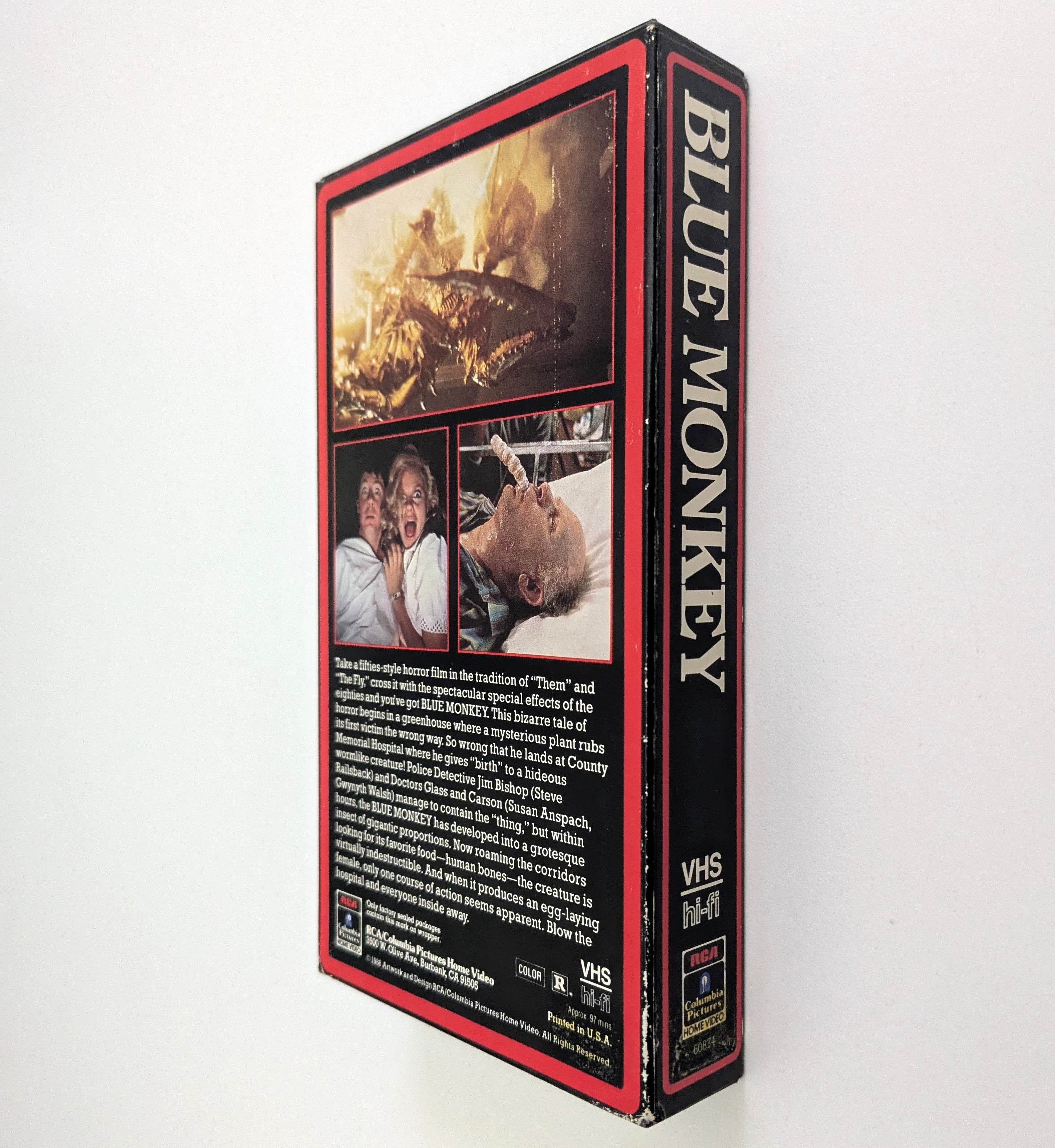 Blue Monkey (1987) North American VHS