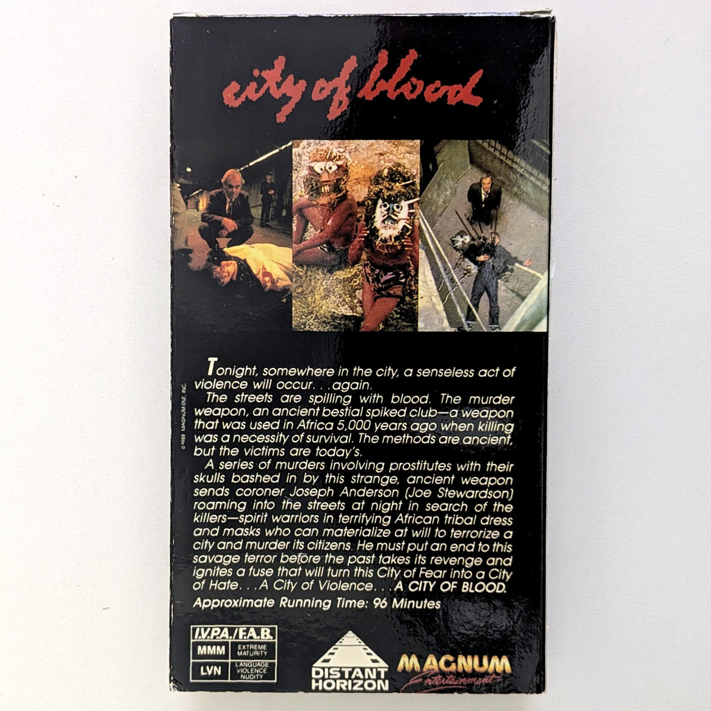 City of Blood (1987) North American VHS