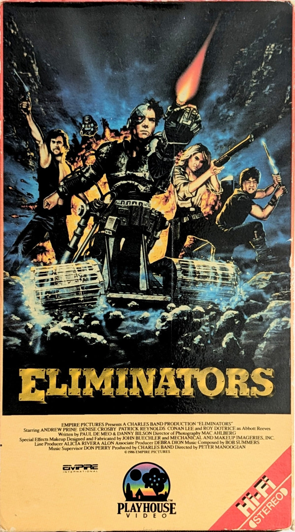Eliminators (1986) North American VHS — product photograph