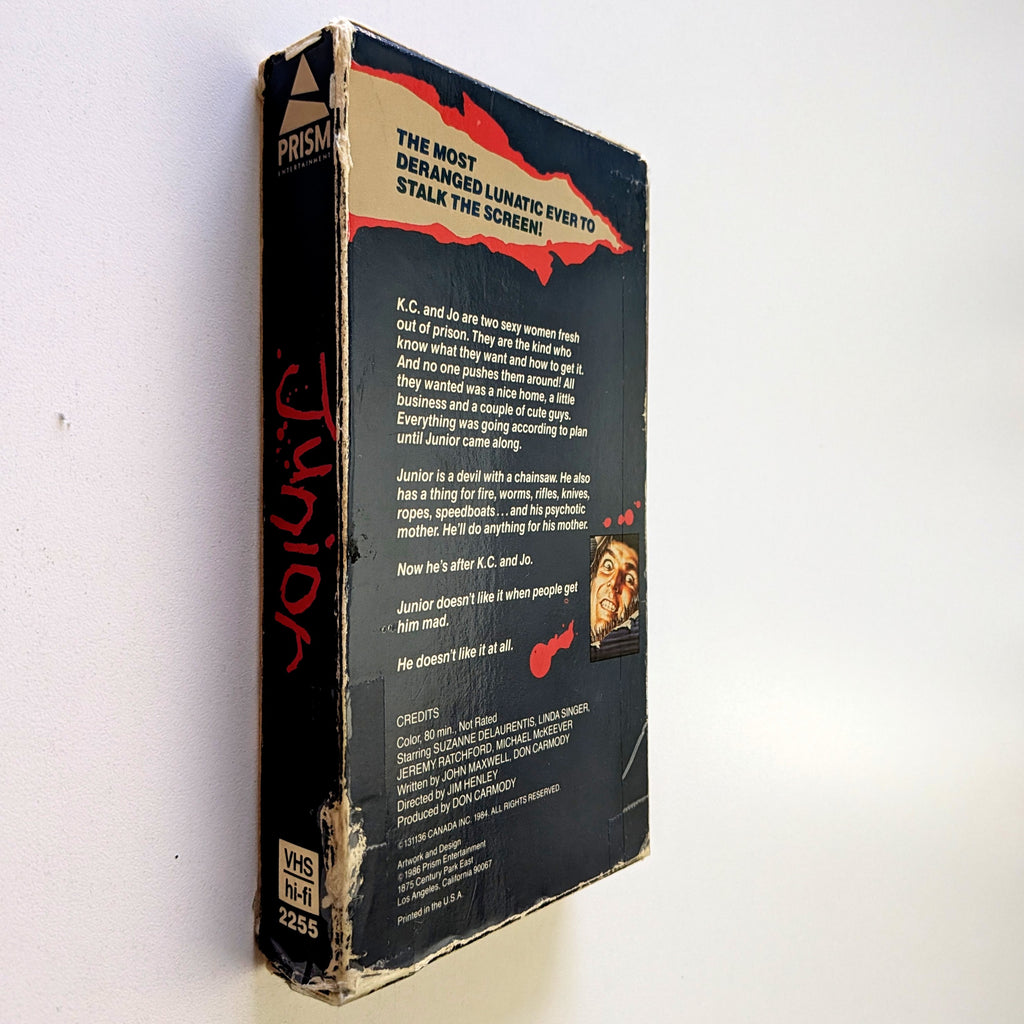 Junior (1985) North American VHS — product photograph