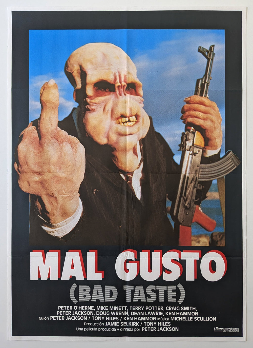 BAD TASTE (1987) – Spanish poster — product photograph