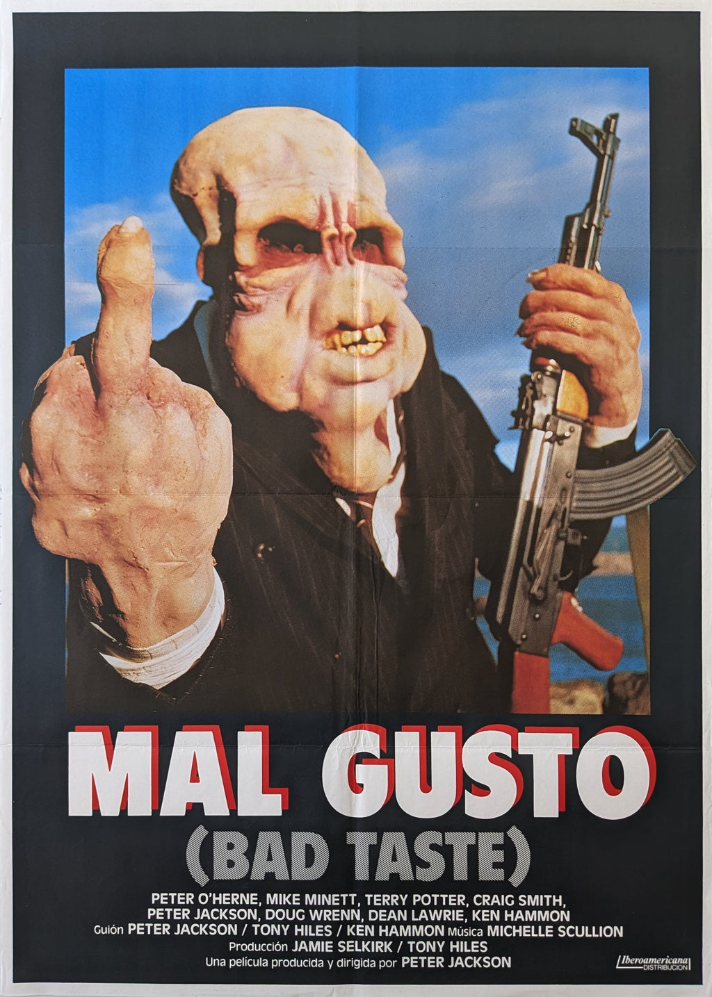 BAD TASTE (1987) – Spanish poster — product photograph