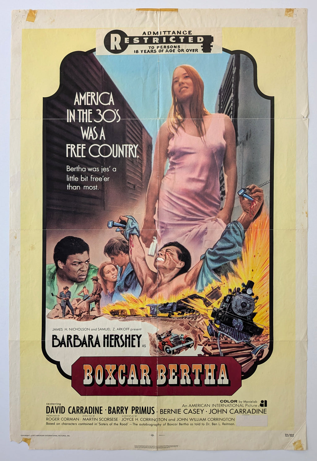 BOXCAR BERTHA (1972) – US one sheet — product photograph
