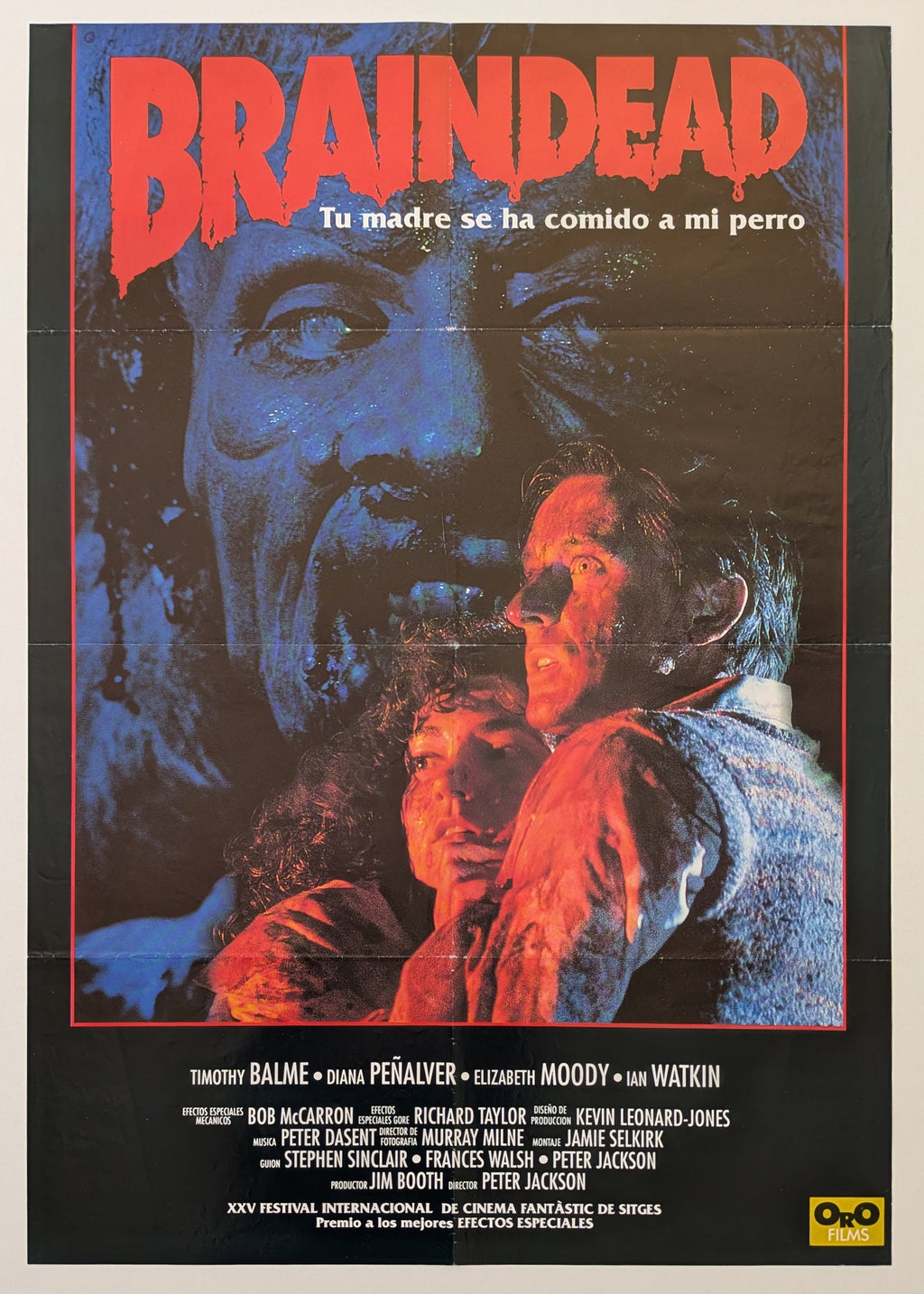 BRAINDEAD (1992) – Spanish poster — product photograph