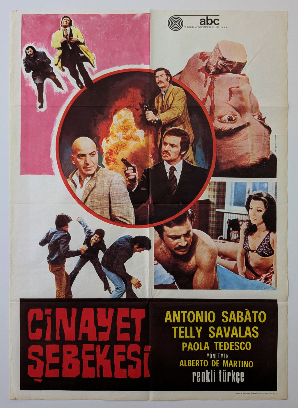 CRIME BOSS (1973) – Turkish poster — product photograph