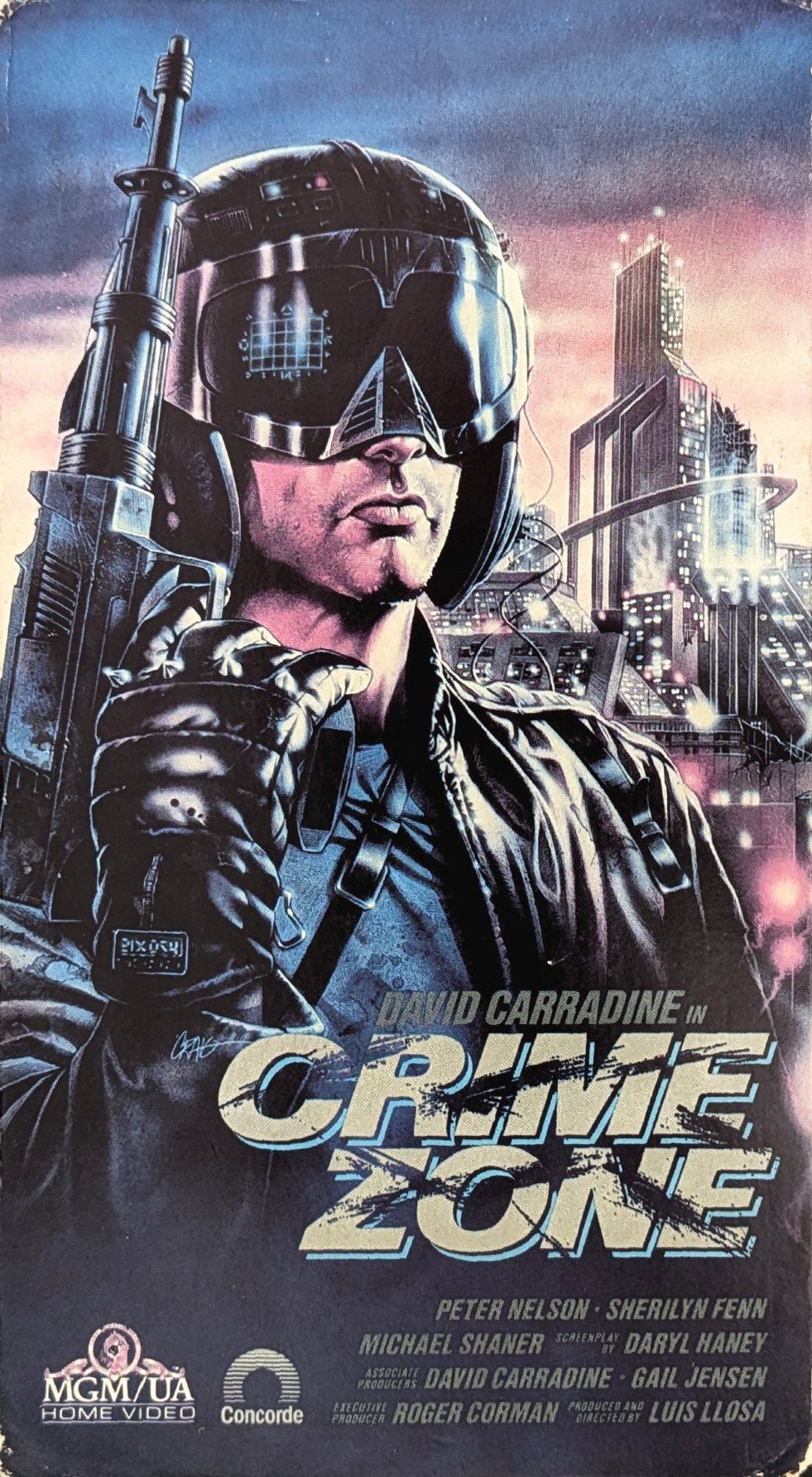 Crime Zone (1988) North American VHS — product photograph