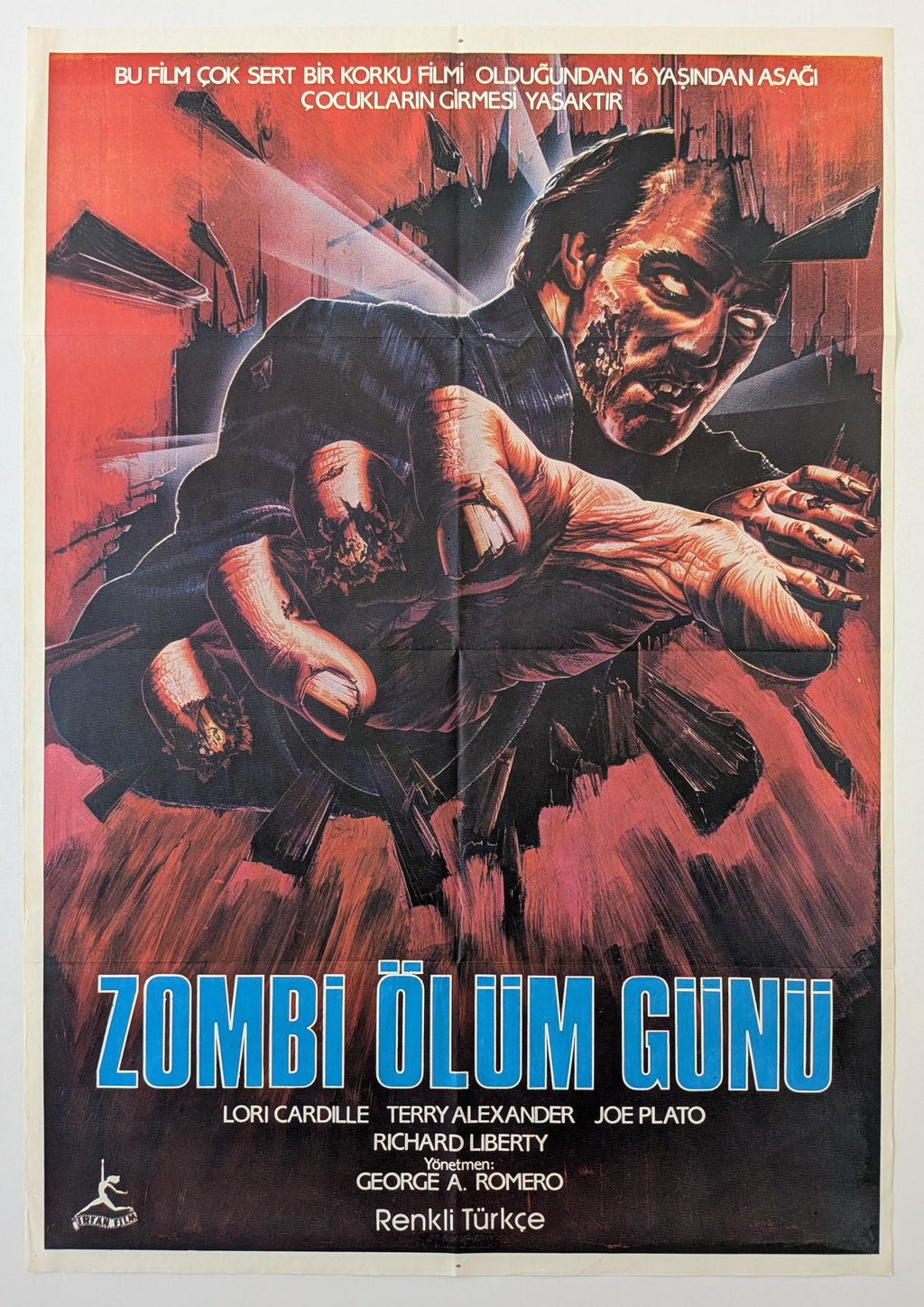 DAY OF THE DEAD (1985) – Turkish poster — product photograph