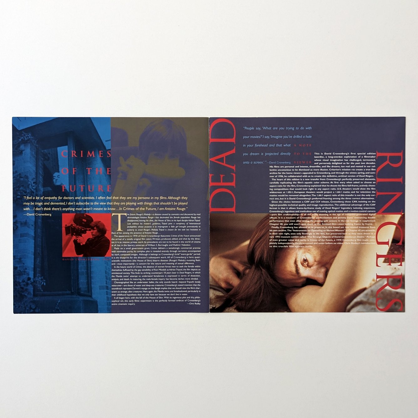 Dead Ringers box set (1988) North American Laserdisc