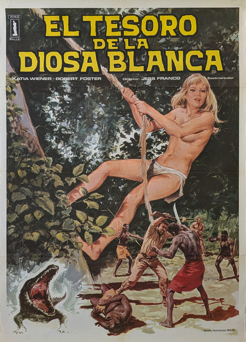 DIAMONDS OF KILIMANDJARO (1983) – Spanish poster — product photograph