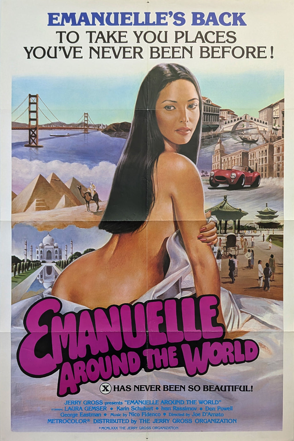 EMANUELLE AROUND THE WORLD (1977) – US one sheet — product photograph