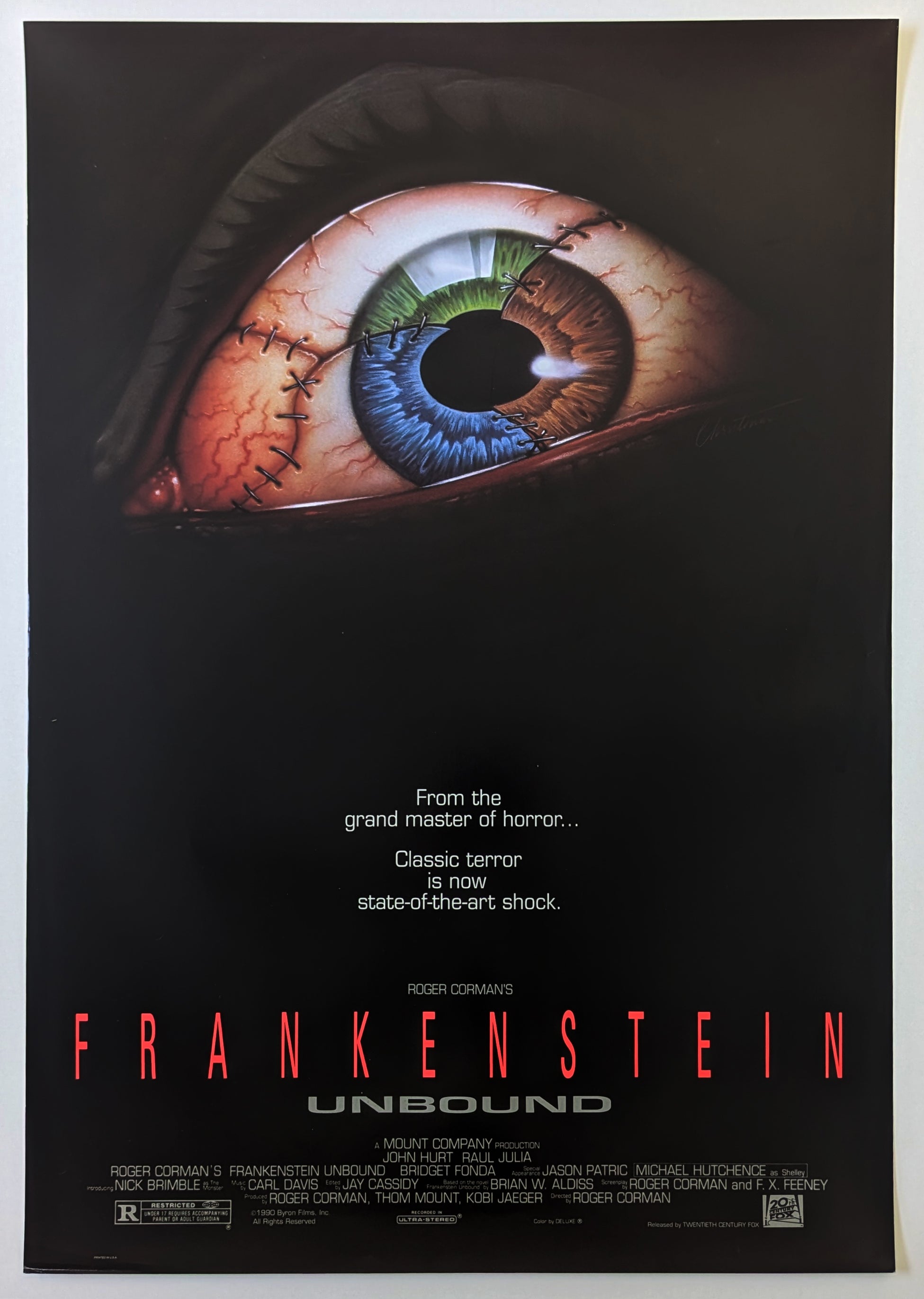 FRANKENSTEIN UNBOUND (1990) – US one sheet
