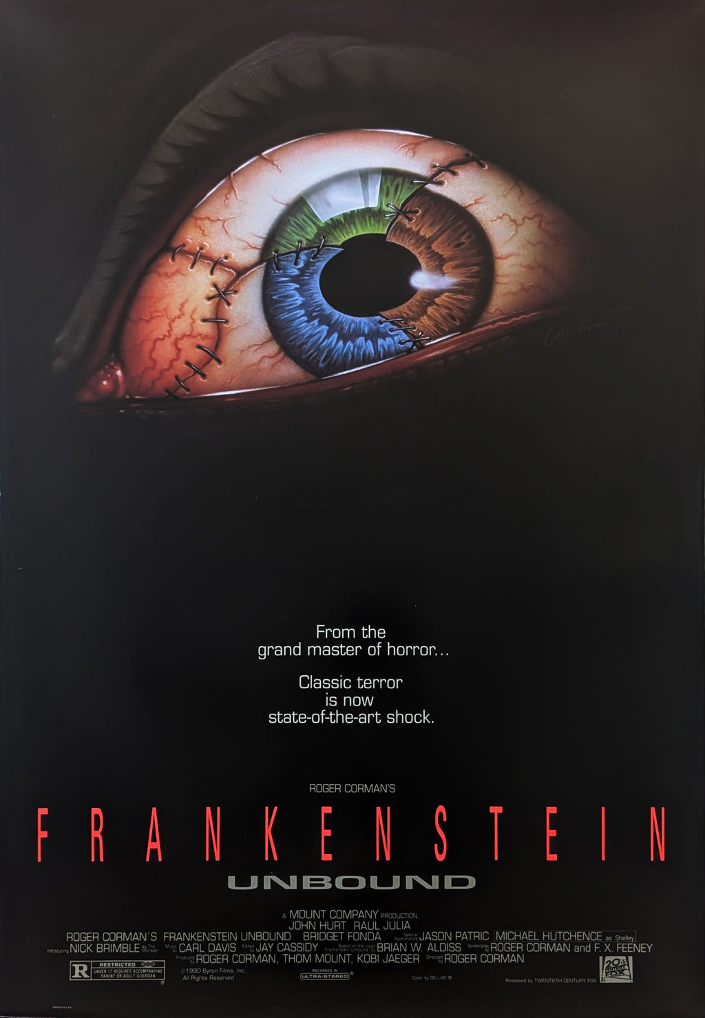 FRANKENSTEIN UNBOUND (1990) – US one sheet — product photograph