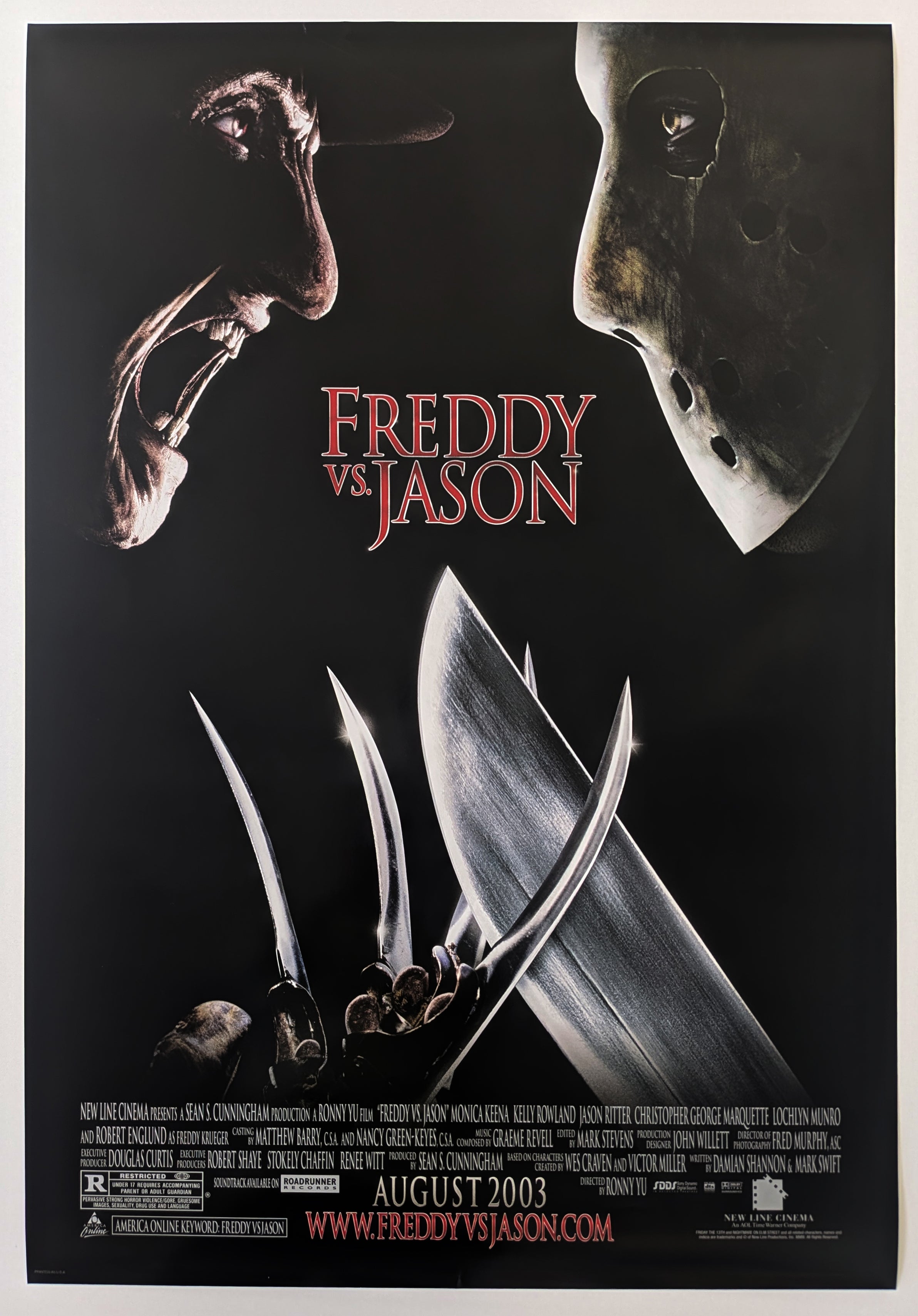 FREDDY VS. JASON (2003) – US double sided advance poster