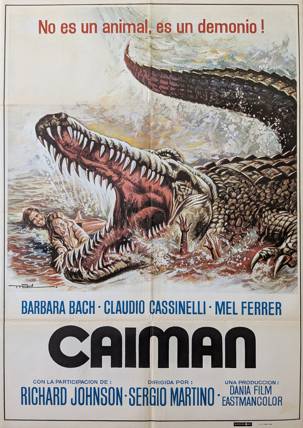 GREAT ALLIGATOR, THE (1979) – Spanish poster — product photograph