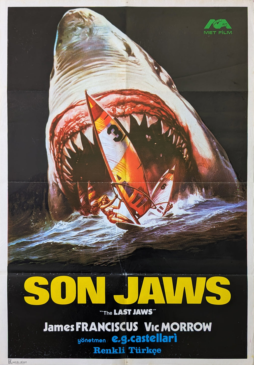 LAST SHARK, THE (1981) – Turkish poster — product photograph