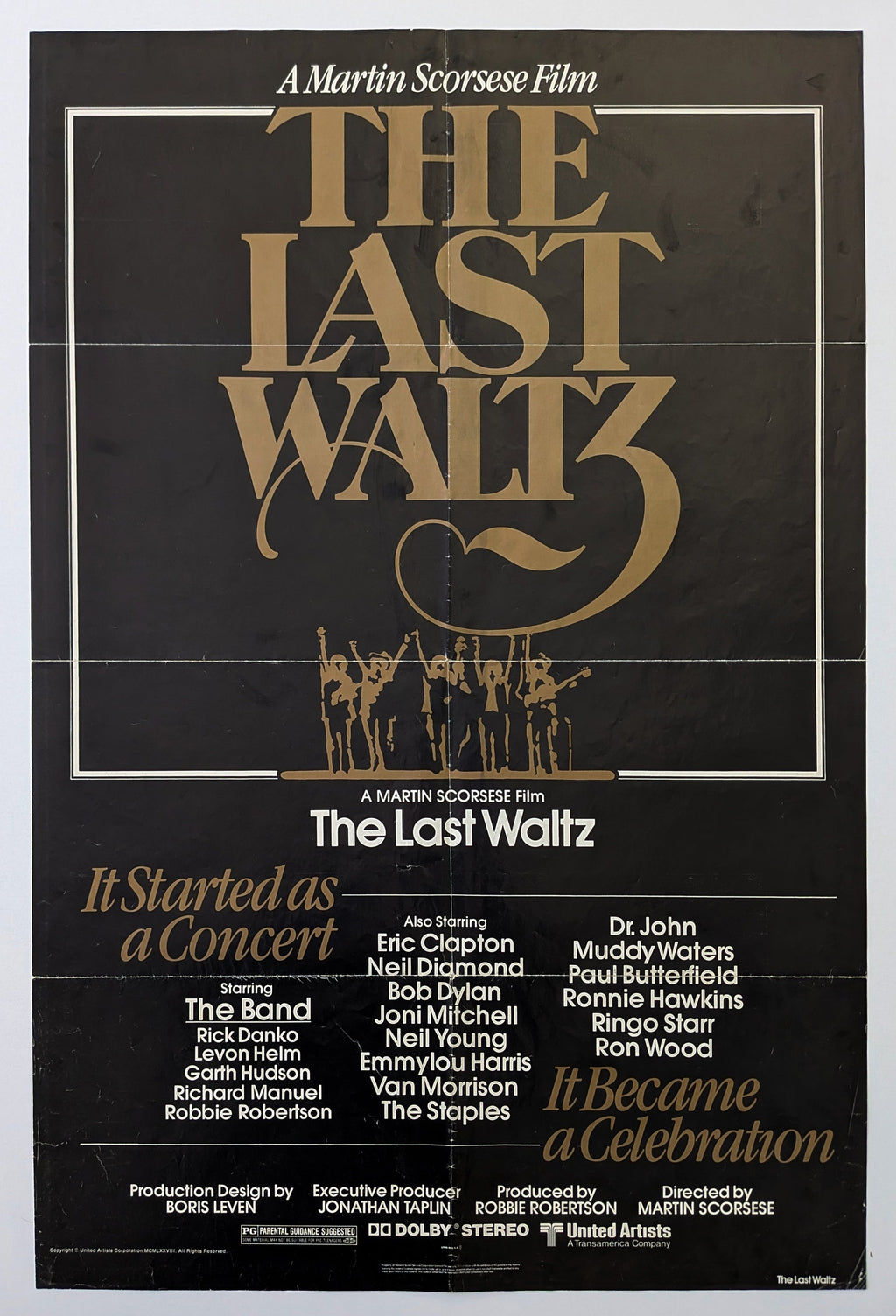 LAST WALTZ, THE (1978) – US one sheet — product photograph