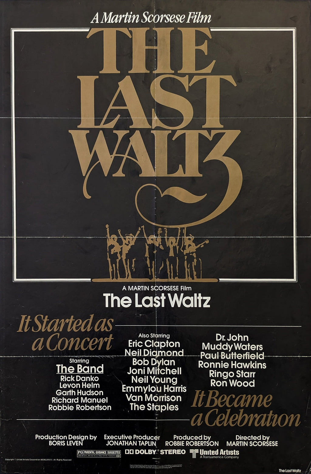 LAST WALTZ, THE (1978) – US one sheet — product photograph