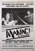 MANIAC (1973) aka THE RANSOM – US one sheet