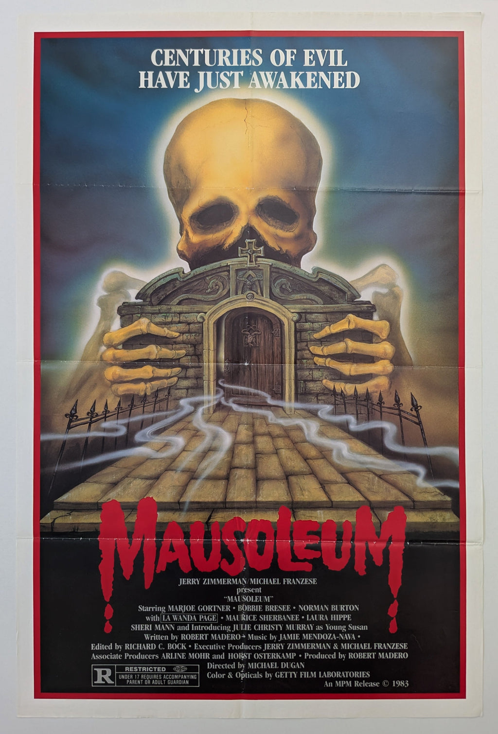 MAUSOLEUM (1983) – US one sheet — product photograph