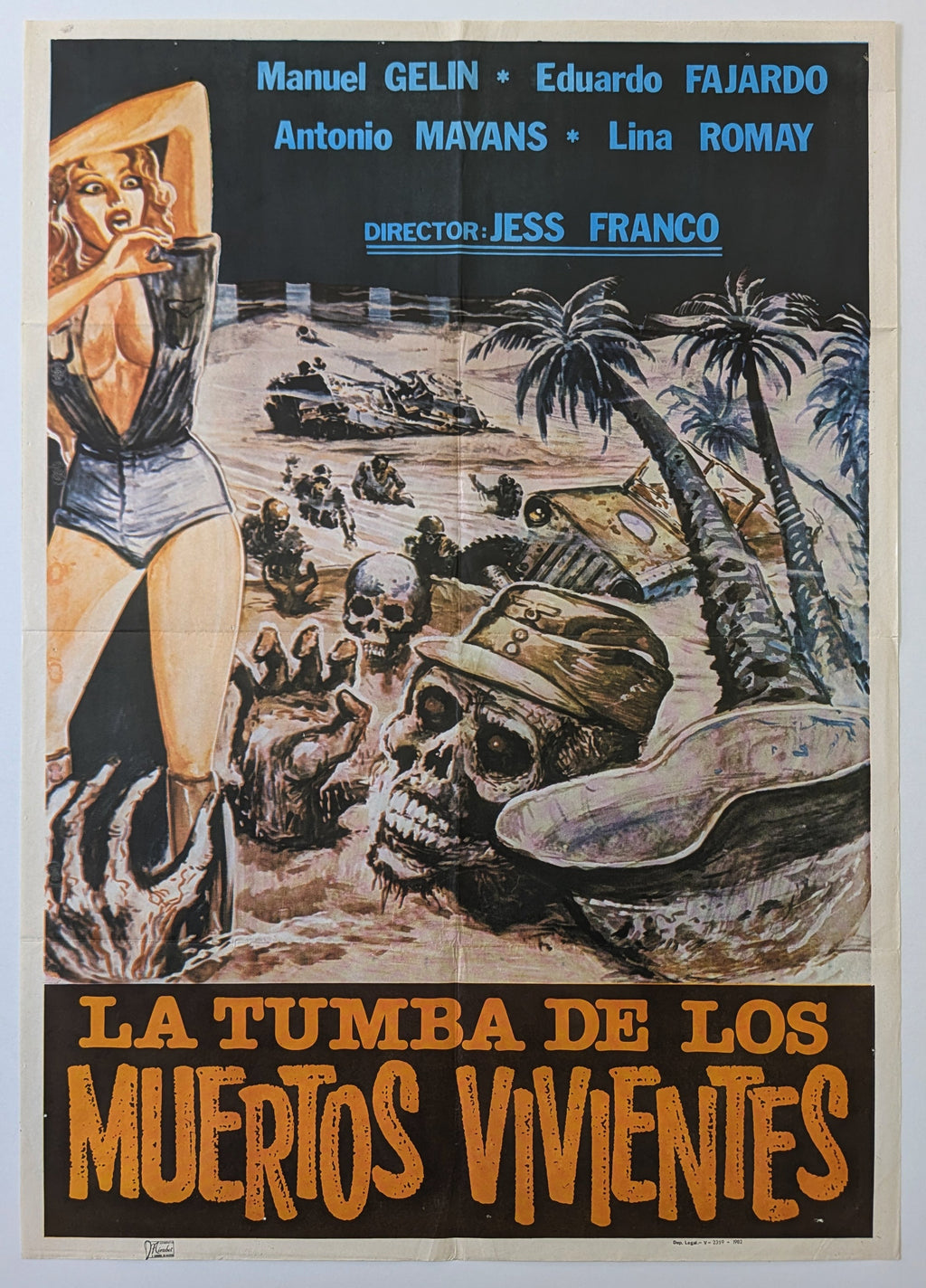 OASIS OF THE ZOMBIES (1983) – Spanish poster — product photograph