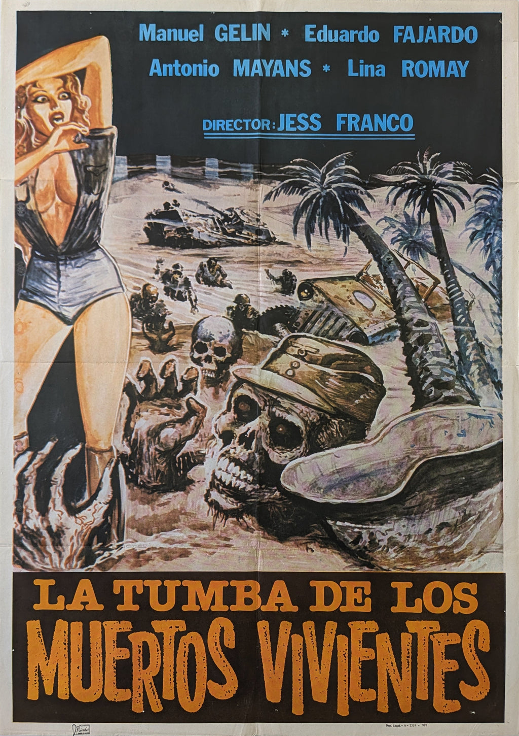 OASIS OF THE ZOMBIES (1983) – Spanish poster — product photograph