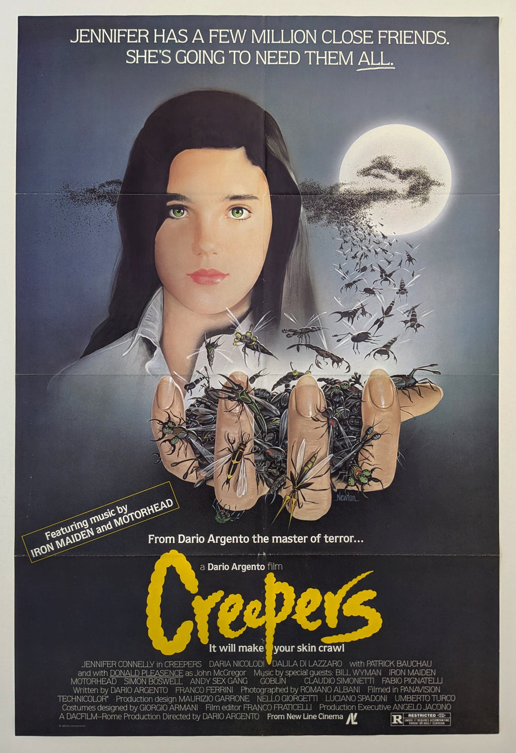 CREEPERS (1985) – US one sheet — product photograph