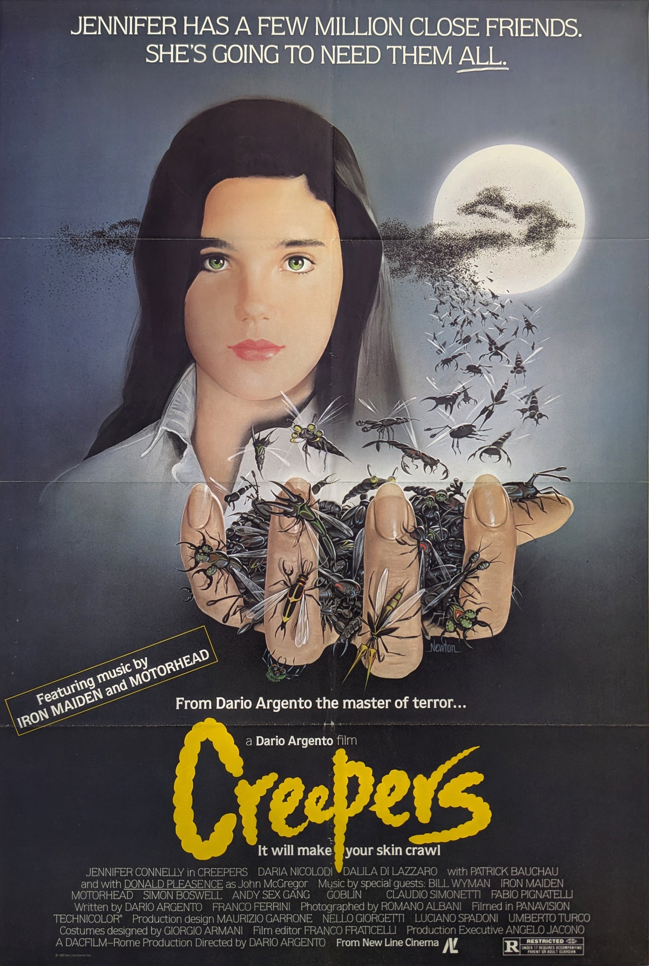CREEPERS (1985) – US one sheet