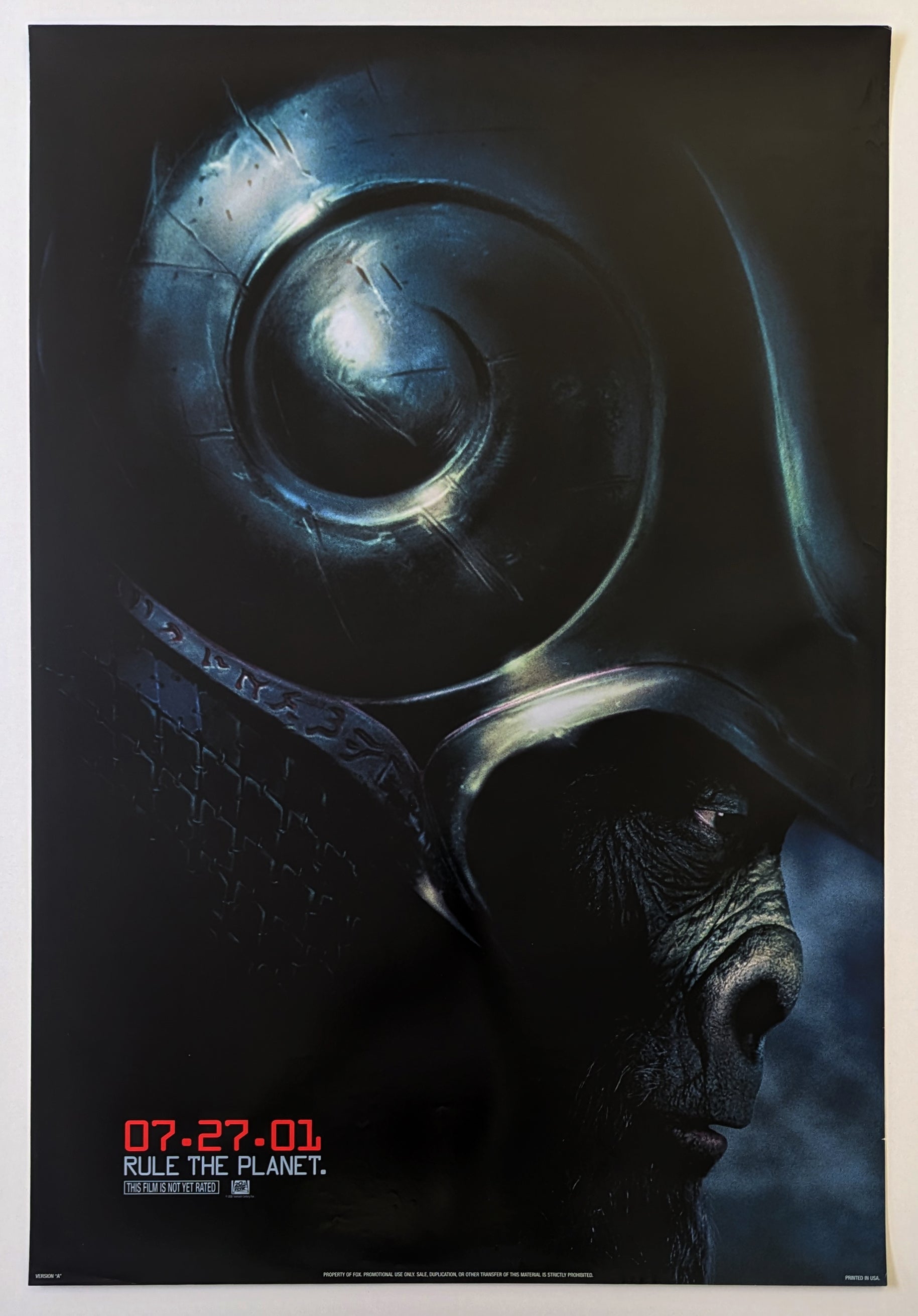 PLANET OF THE APES (2001) – Teaser Style – US double sided poster