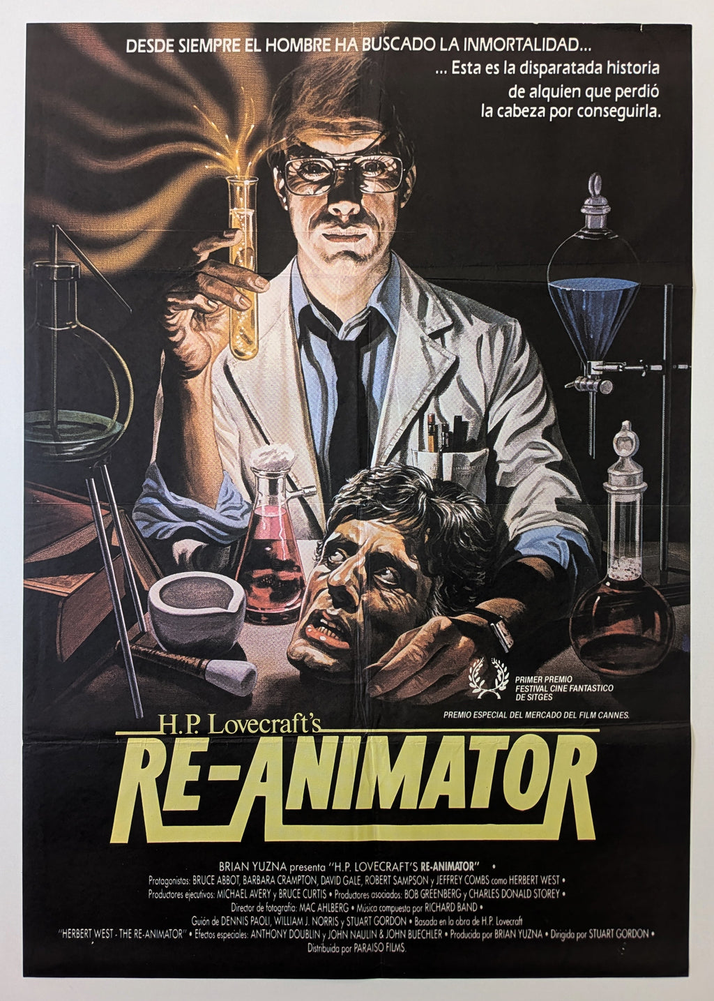 RE-ANIMATOR (1985) – Spanish Poster — product photograph