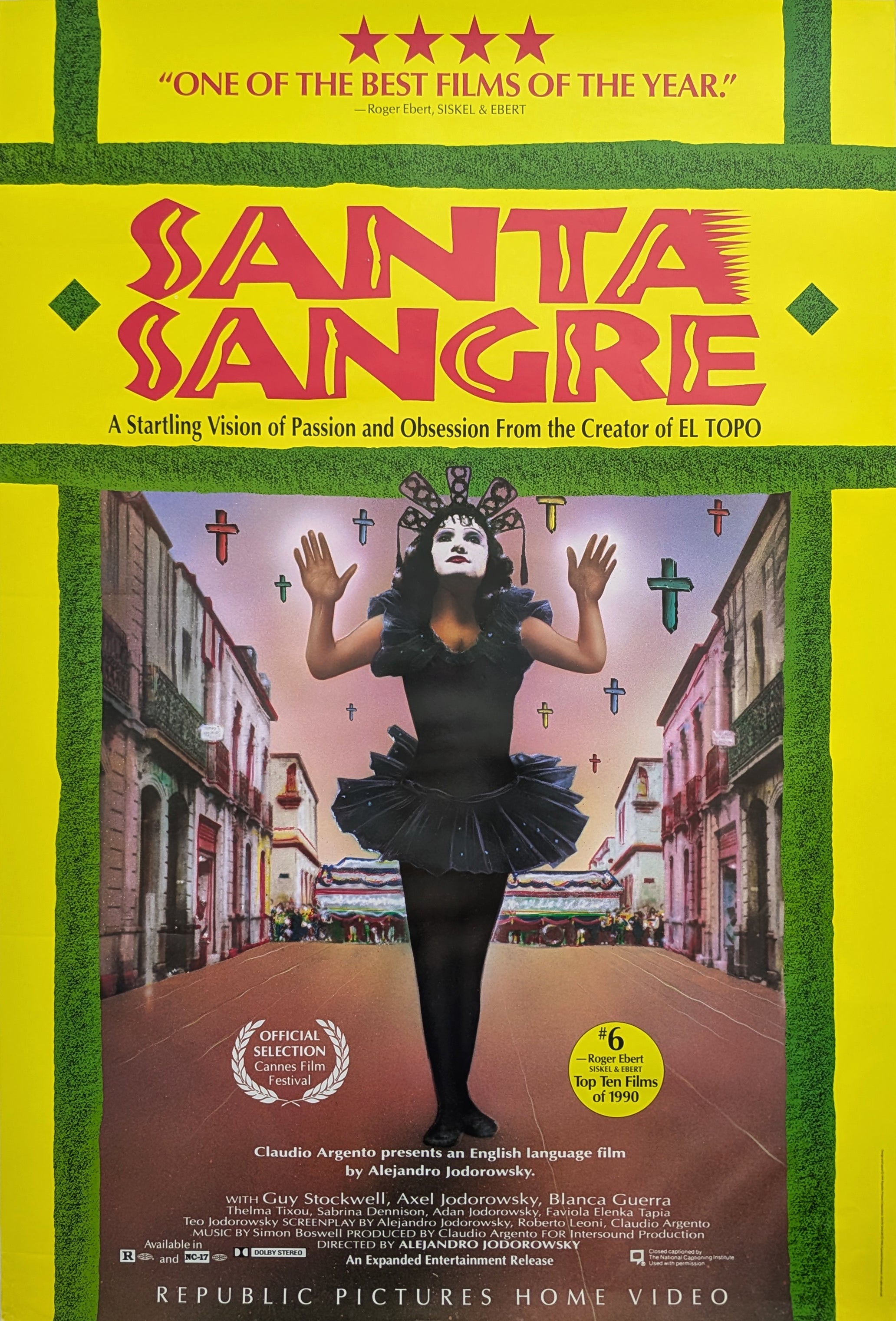 SANTA SANGRE (1989) – US promotional poster
