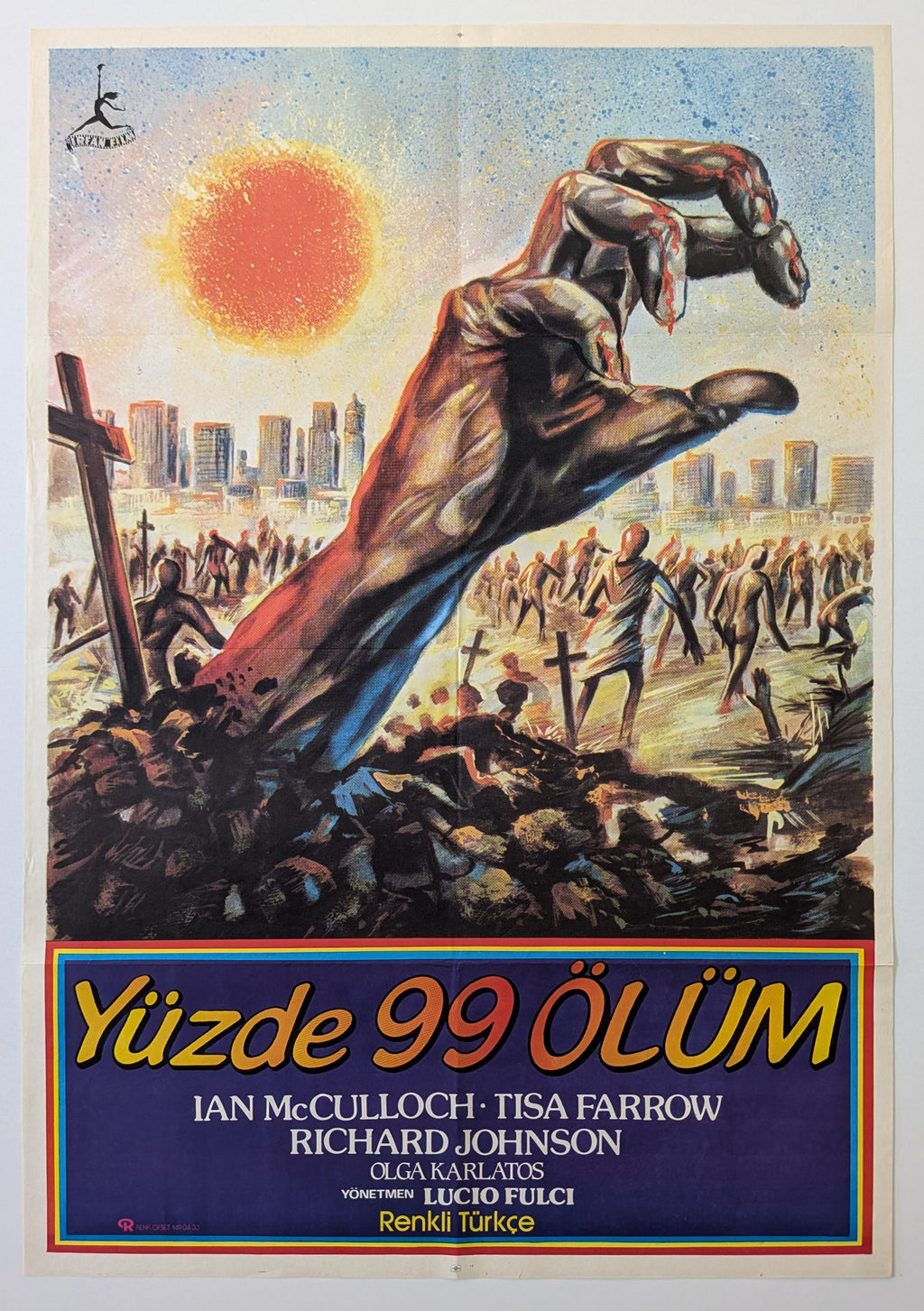 ZOMBIE (1979) – Turkish poster — product photograph