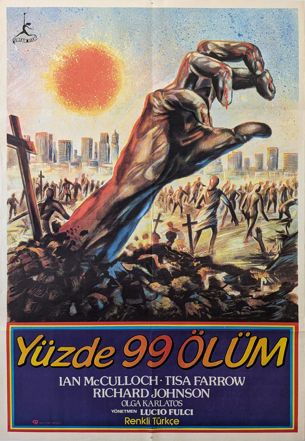 ZOMBIE (1979) – Turkish poster — product photograph