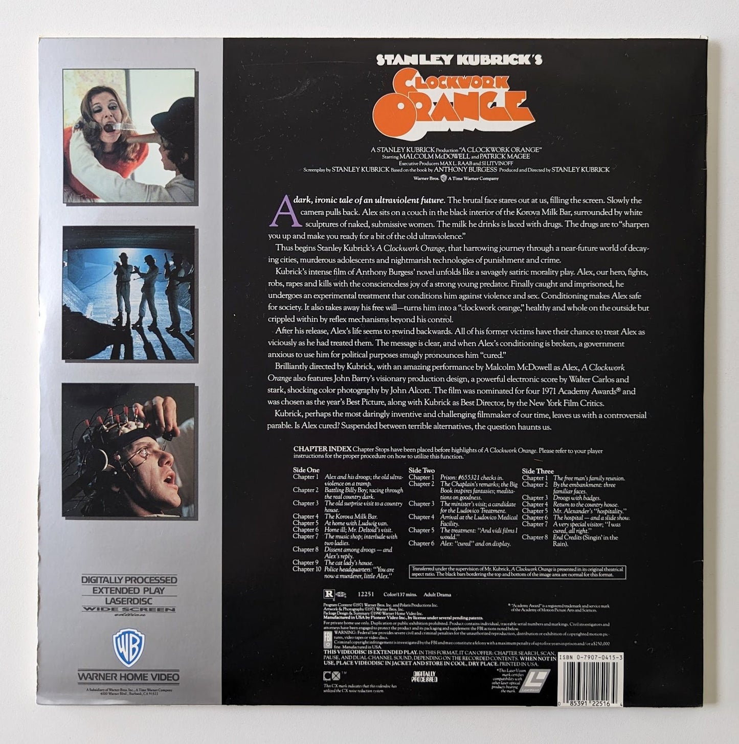 A Clockwork Orange (1971) North American Laserdisc