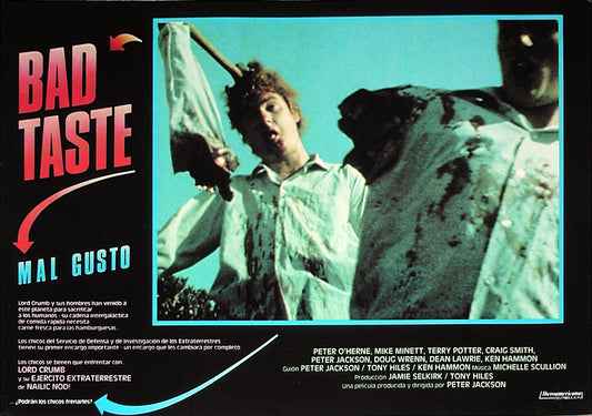 BAD TASTE - Spanish lobby card v8