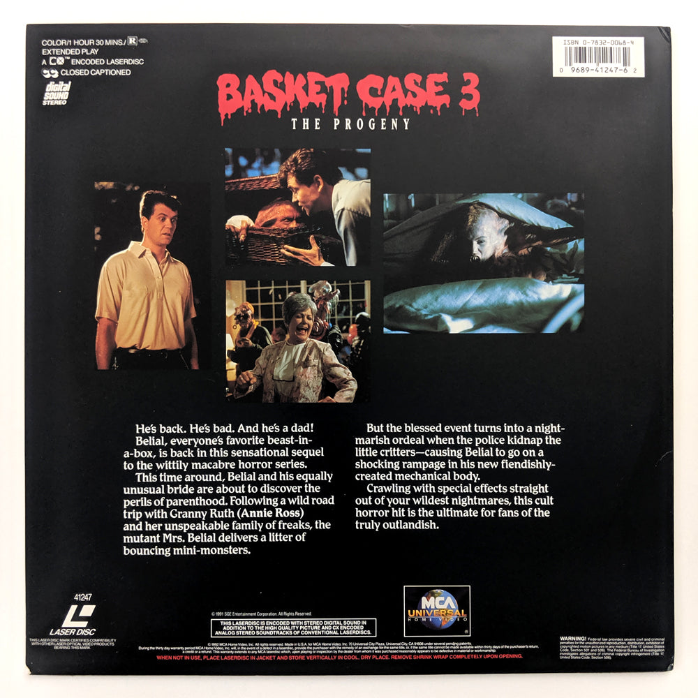 Basket Case 3 (1991) North American Laserdisc