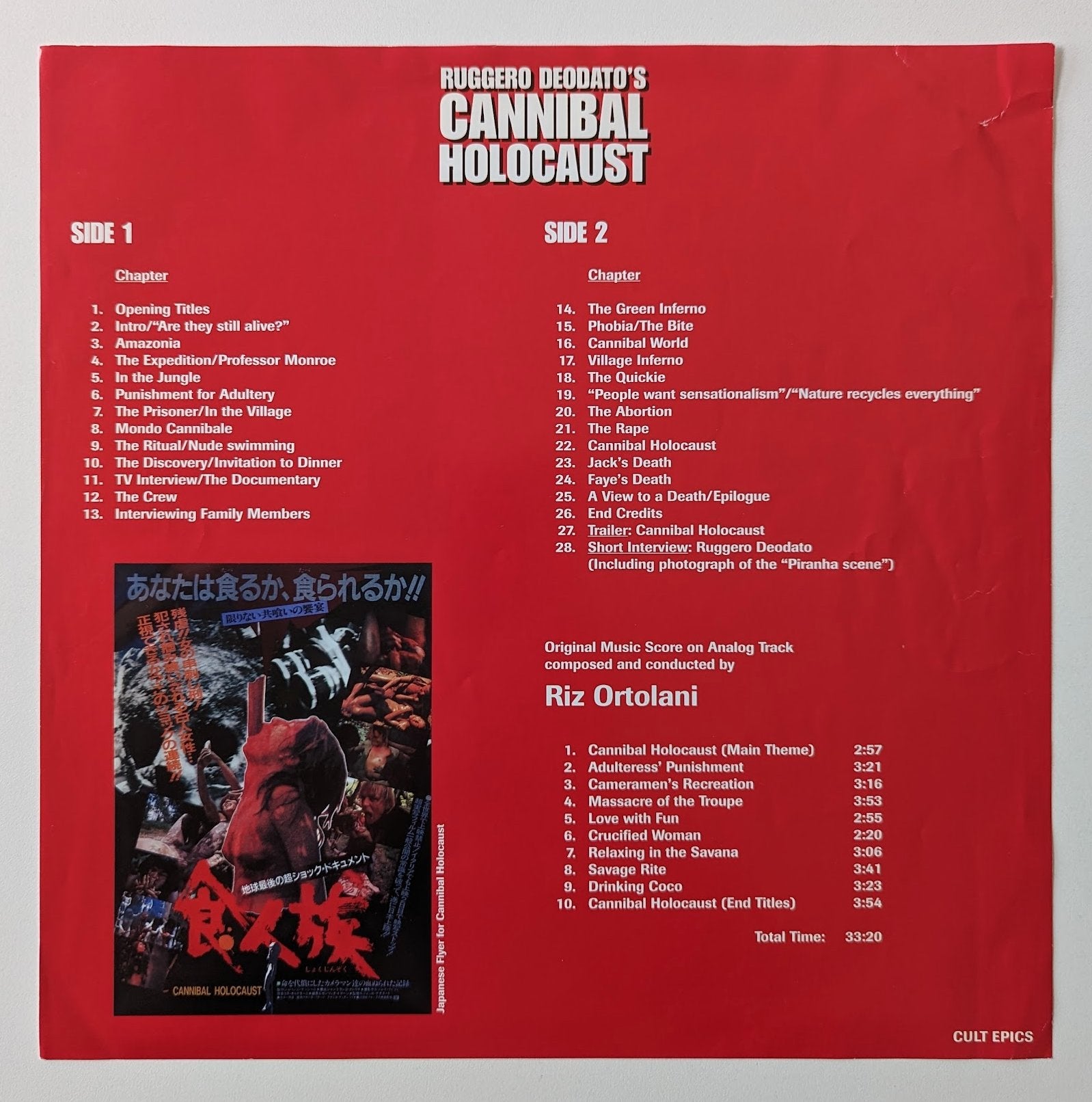 Cannibal Holocaust (1980) North American Laserdisc