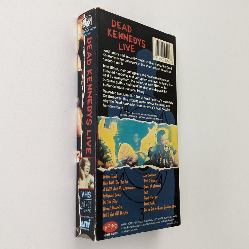 Dead Kennedys Live (1984) Music VHS — product photograph