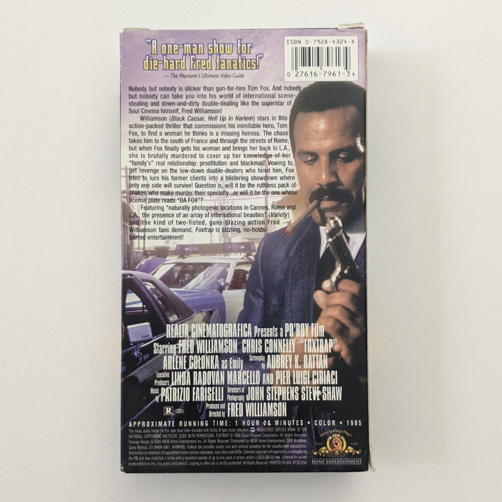 Foxtrap (1986) North American VHS — product photograph