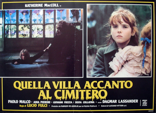 HOUSE BY THE CEMETERY - Italian photobusta poster