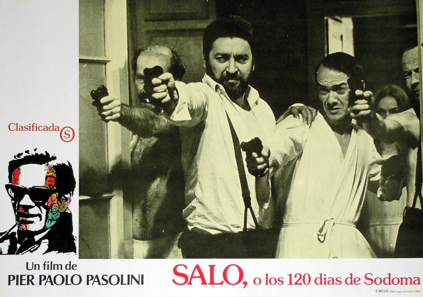 SALO: 120 DAYS OF SODOM - Spanish lobby card v04