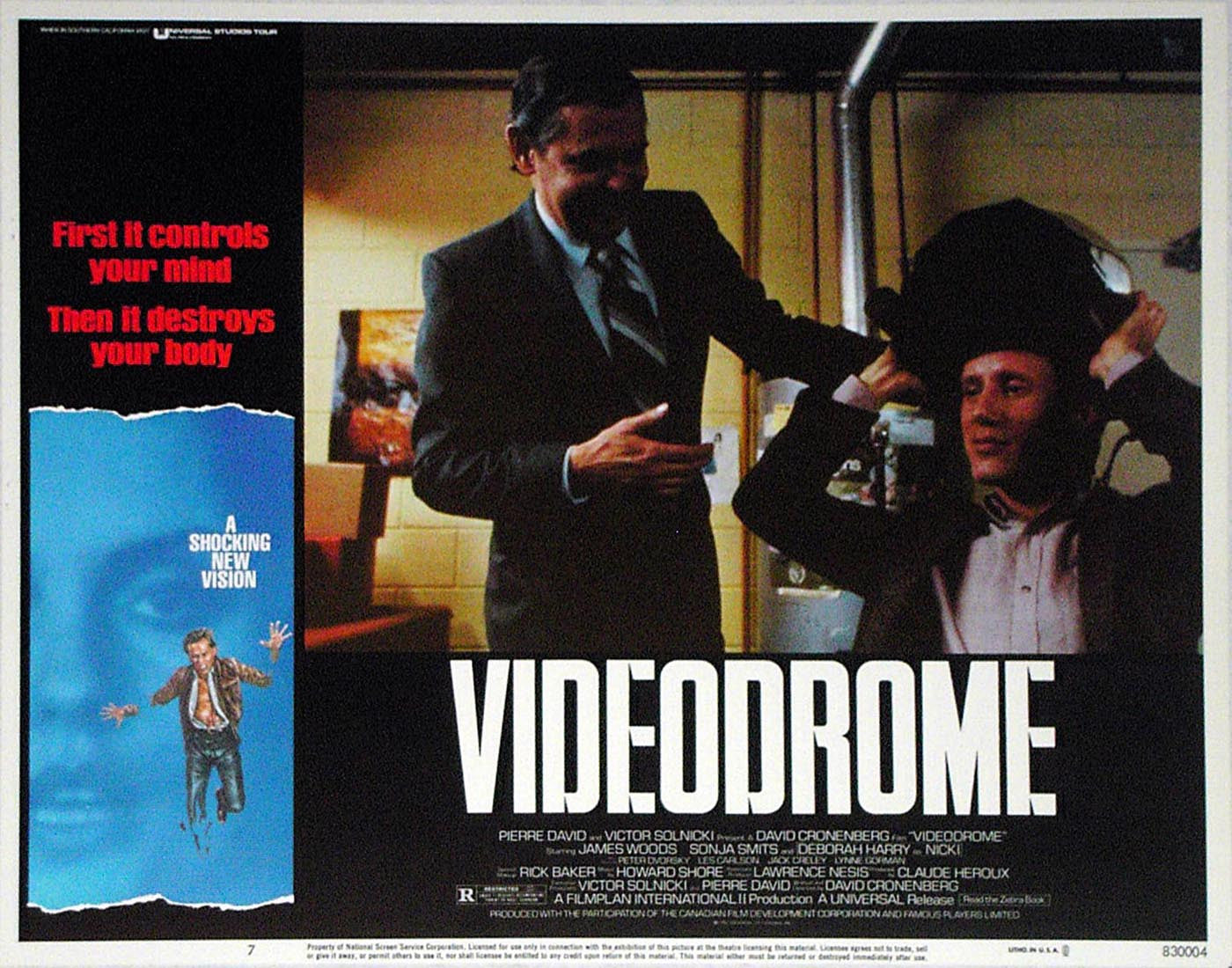 VIDEODROME - US lobby card v7